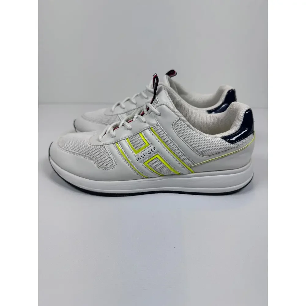 Tommy Hilfiger Womens 9M White Mesh Dad Sneakers Y2K Preppy Retro Athletic Shoes - Picture 3 of 8